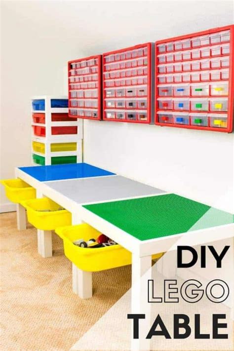 DIY Lego Table with Storage - The Handyman's Daughter