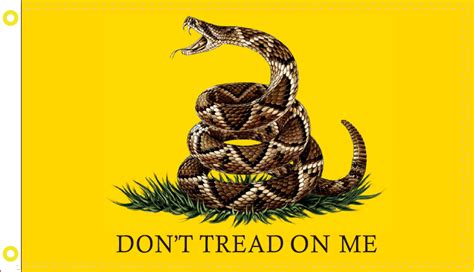 GADSDEN LIVE RATTLESNAKE OFFICIAL FLAG 3X5 Rough Tex