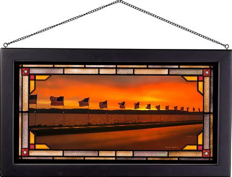 Flags of Valor Framed Glass Wall Art - Wall Decor - Wild Wings