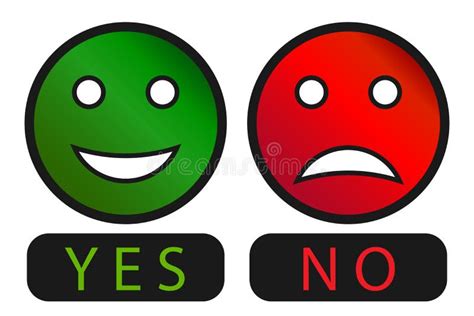 Yes No Smiley Stock Illustrations – 55 Yes No Smiley Stock ...