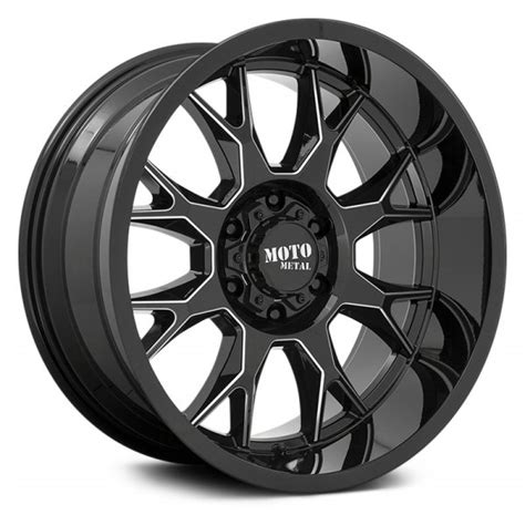 MOTO METAL® MO806 TALON Wheels - Gloss Black with Milled Accents Rims