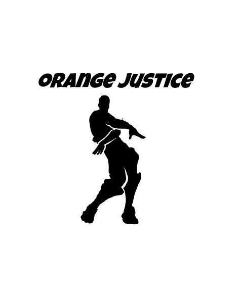 Fortnite | Emote "Orange Justice" Digital DXF | PNG | SVG Files ...