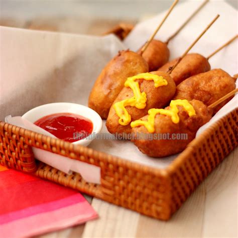 The Informal Chef: Mini Corn Dog on a Stick 玉米热狗