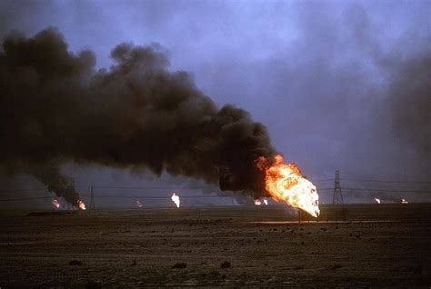 Kuwaiti Oil Wells Set On Fire Photograph by Everett - Pixels