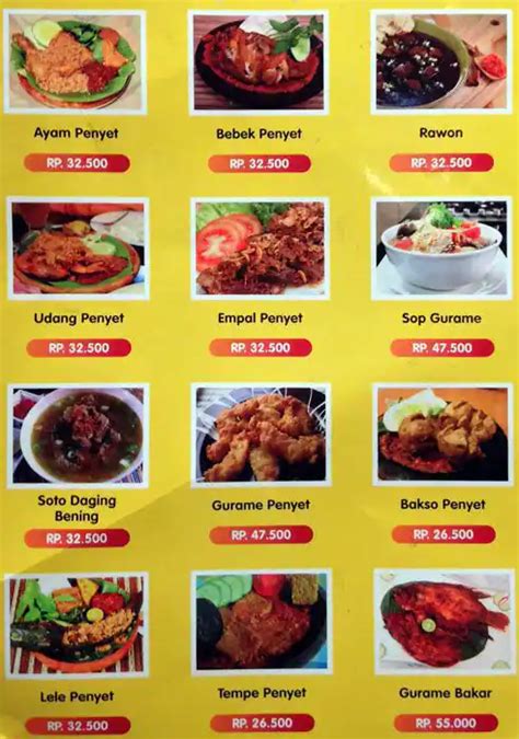 Ayam Penyet Ria Menu, Menu for Ayam Penyet Ria, Kec. Tangerang ...