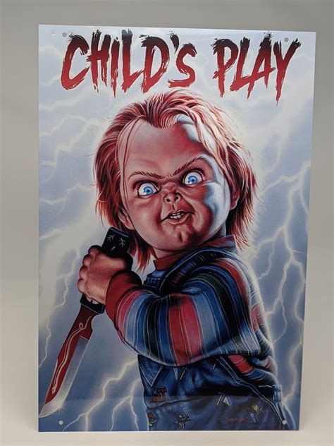 Chucky Childs Play Aluminum 12x18 Movie Poster | Etsy