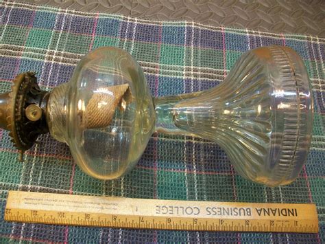 OLD GLASS KEROSENE OIL LAMP - UNTESTED FOR PARTS | eBay