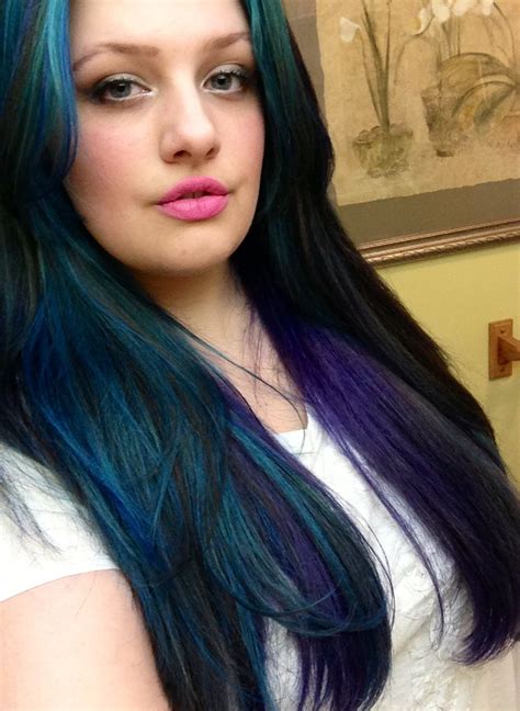 My turquoise and blue hair | Cool hair color, Cool hairstyles ...