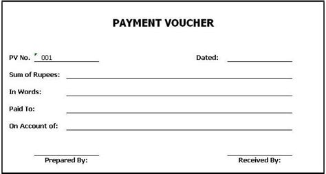 Cash Payment Voucher Template | Voucher template free, Coupon book, Book template