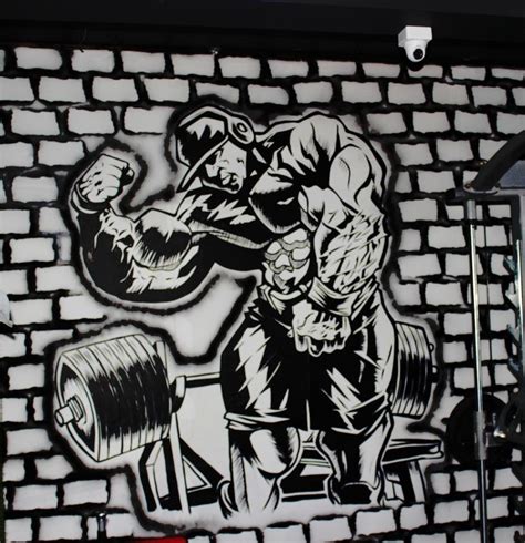 Gym wall graffiti by sachin gautam artist | Artist, Graffiti, Painting