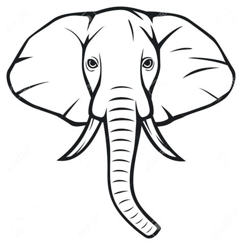 Free Elephant Outline Pictures - Clipartix