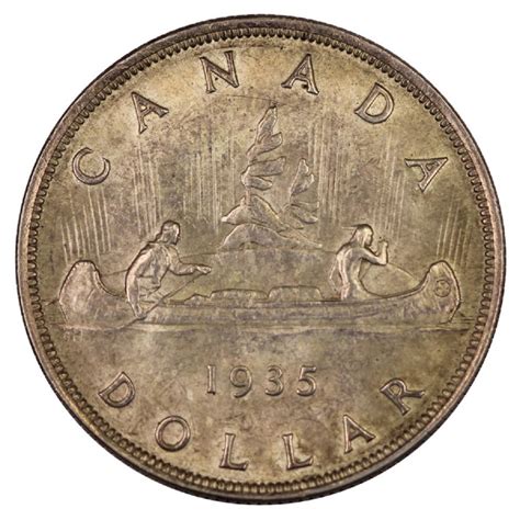 Canada. 1935 Silver Dollar, virtually Uncirculated