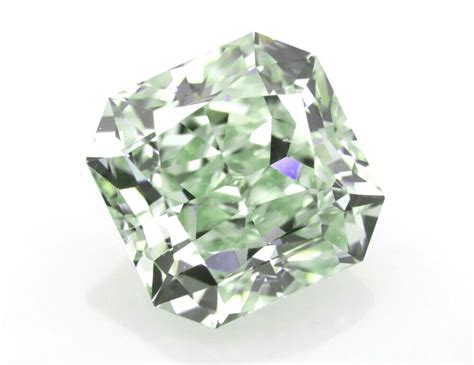 1.50ct Green Diamond - Natural Loose Fancy Light Green Color GIA Radiant VVS2 - Talore Diamonds