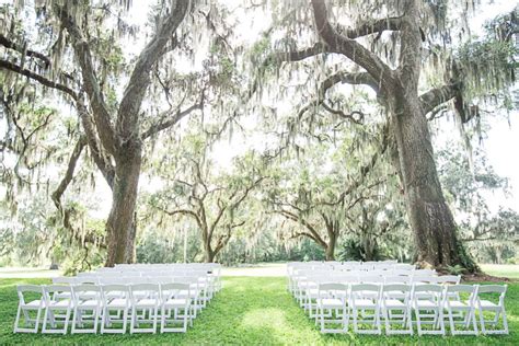 Pastel blue and purple Bok Tower Gardens wedding in Lake Whales. From their ceremony under the ...