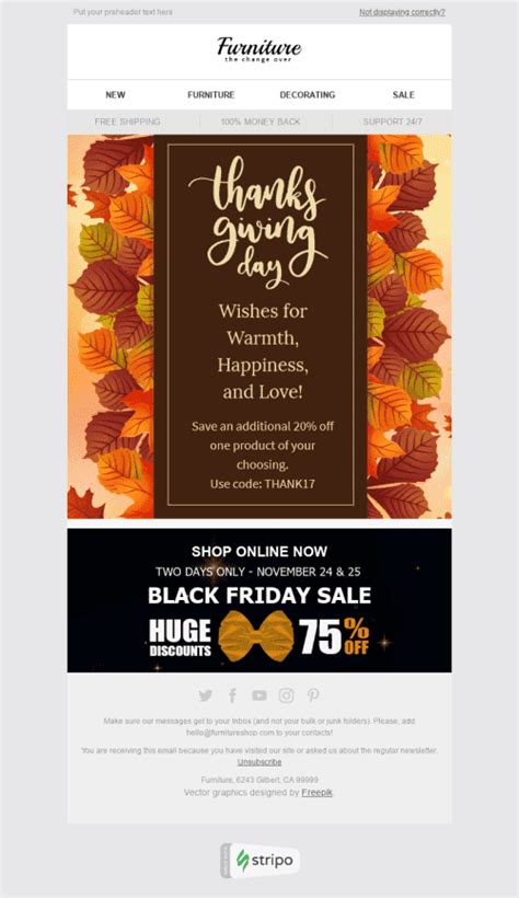 13 Thanksgiving Day Email Templates 📭 | Free Thanksgiving Day HTML Email Template — Stripo.email ️