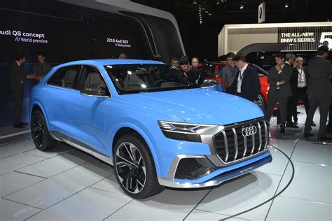 Audi Q8 Concept's Bombay Blue Paint Brightens 2017 Detroit Auto Show - autoevolution