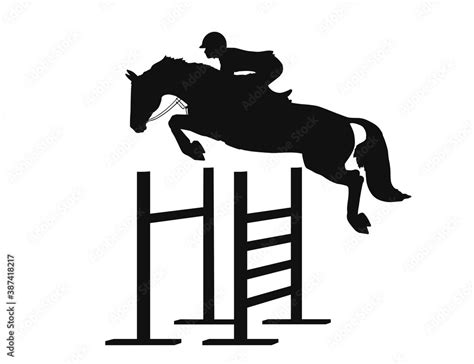 Jumping Horse Silhouette Vector