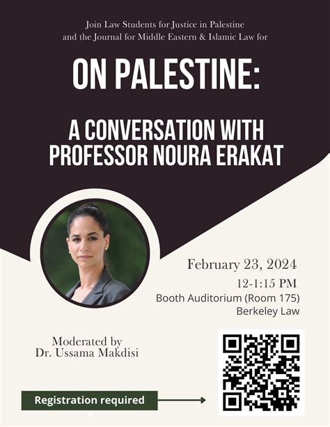 On Palestine: A Conversation with Professor Noura Erakat - Berkeley Law