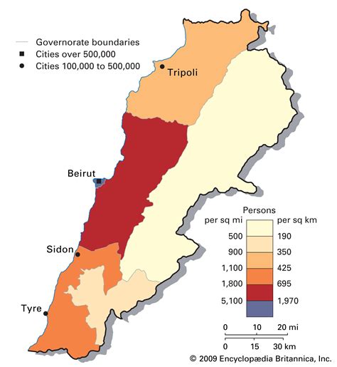 Ethnic Map Of Lebanon