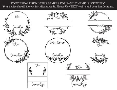 Family Monogram SVG Bundle | Cricut monogram, Family monogram, Monogram svg