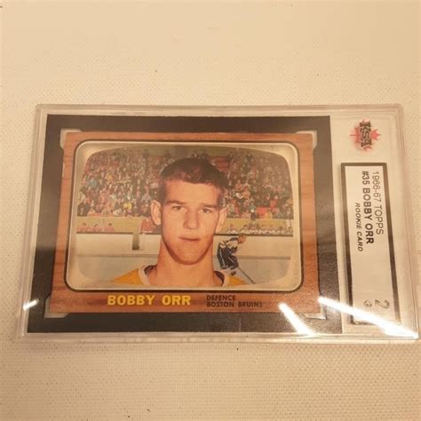 Bobby Orr 1966-7 rare graded rookie card | Live and Online Auctions on HiBid.com