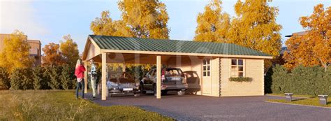 Carport Double with shed 20x25 wood free delivery US