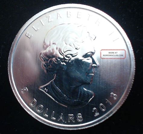 2013 Canadian Silver Maple Leaf 1 Oz Coin (brilliant Uncirculated)