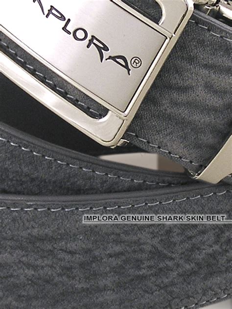 Shark Leathers Belts Shark Skin Gray Genuine! - US Free Shipping