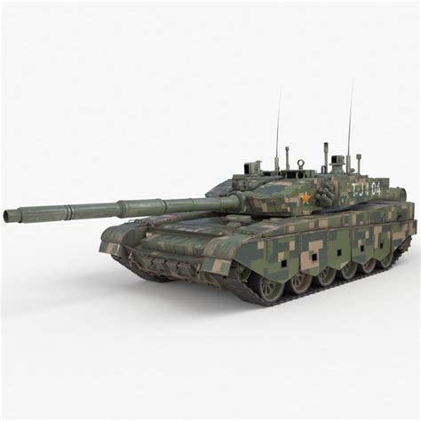 Tank China Type ZTZ 99A MTB Vray model - TurboSquid 1724949