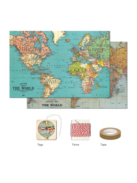 Vintage Maps Gift Wrap Pack | Expertly Chosen Gifts