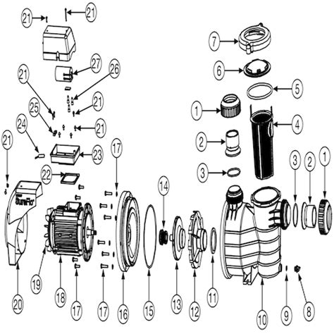 Davey Sureflo Pool Pump Spare Parts - Peninsula Pools
