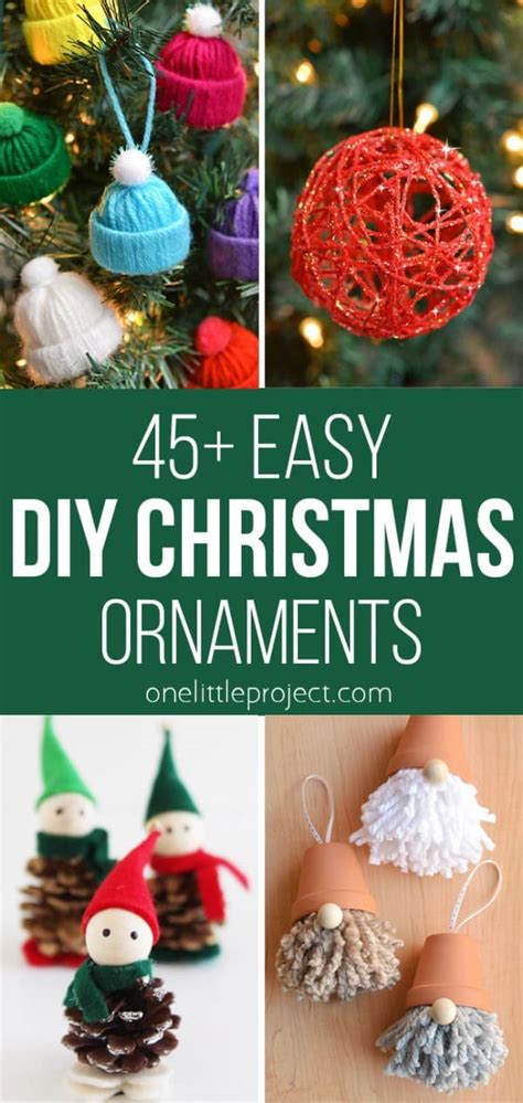 DIY Christmas Ornaments | 45+ Easy Homemade Ornament Ideas