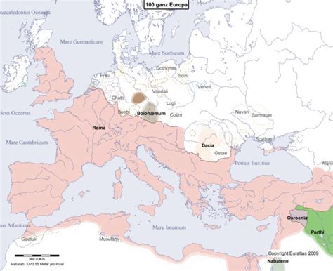 Euratlas Periodis Web - Karte von Europa im Jahre 100