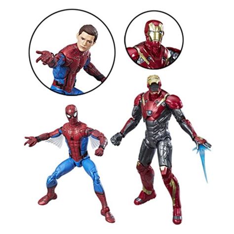 Hasbro Marvel Legends Spider-Man: Homecoming - Spider-Man & Iron Man ...