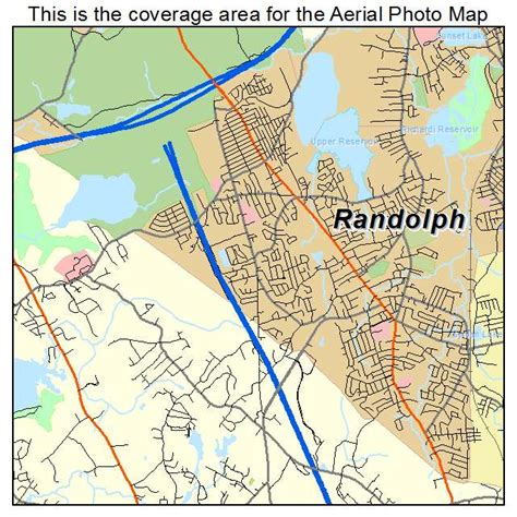 Aerial Photography Map of Randolph, MA Massachusetts