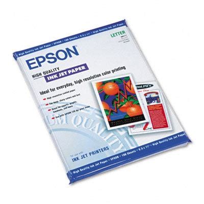 EPSON High Quality Ink Jet Paper- LexJet - Inkjet Printers, Media, Ink ...