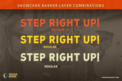 Showcard Barker Sign Painter Font Free Download