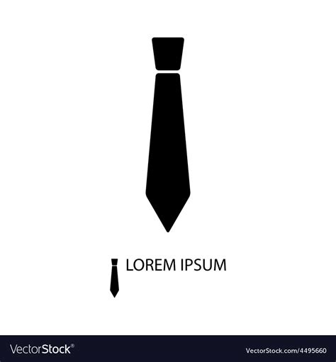 Black tie as logo Royalty Free Vector Image - VectorStock