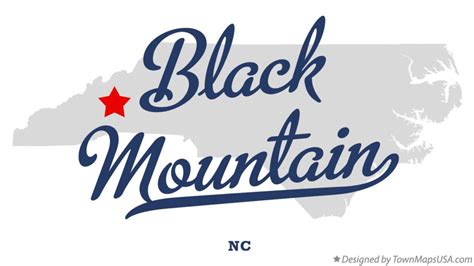 Map of Black Mountain, NC, North Carolina