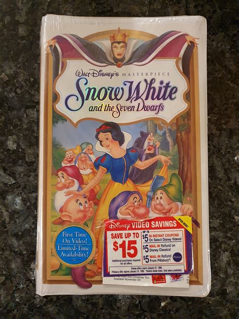 Walt Disney's Snow White VHS Vintage Sealed Masterpiece - Etsy UK