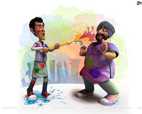 Holi funny cartoon video - truesapje