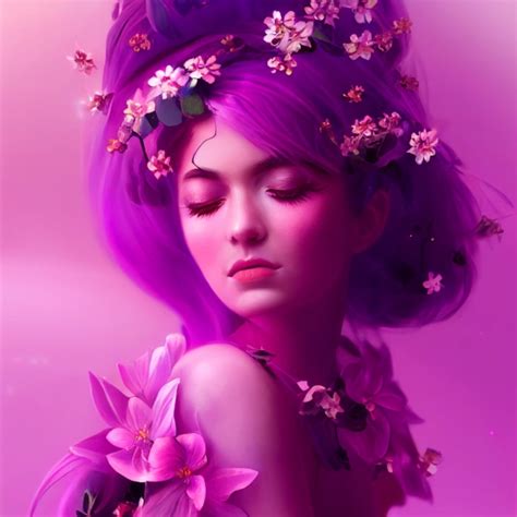 beautiful fairy, flower details, pink wild hair, | Midjourney | OpenArt