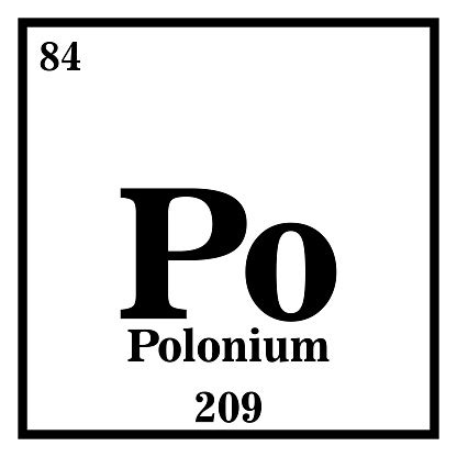 Polonium Periodensystem Der Elements Vector Illustration Eps 10 Stock Vektor Art und mehr Bilder ...