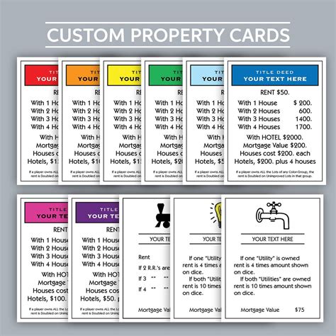 Custom monopoly property card – Artofit