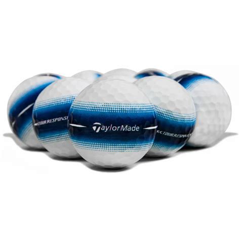 Taylor Made Tour Response Stripe Blue Bulk Golf Balls - Golfballs.com