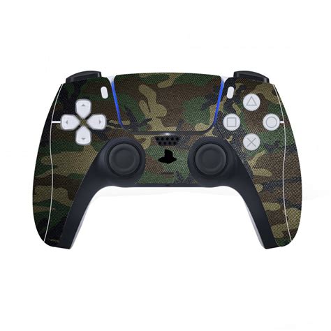 PlayVital Army Green Camouflage Full Set Skin Decal for PS5 Console Re ...