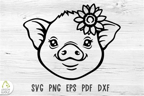 Pig Face SVG Pig SVG Cut Files Baby Farm Animals SVG Cricut – MasterBundles