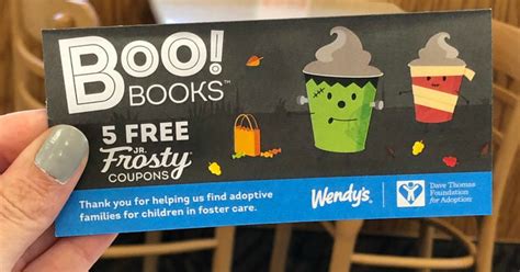 Wendy’s $1 Halloween Books Available (Include 5 FREE Jr. Frosty Coupons!)