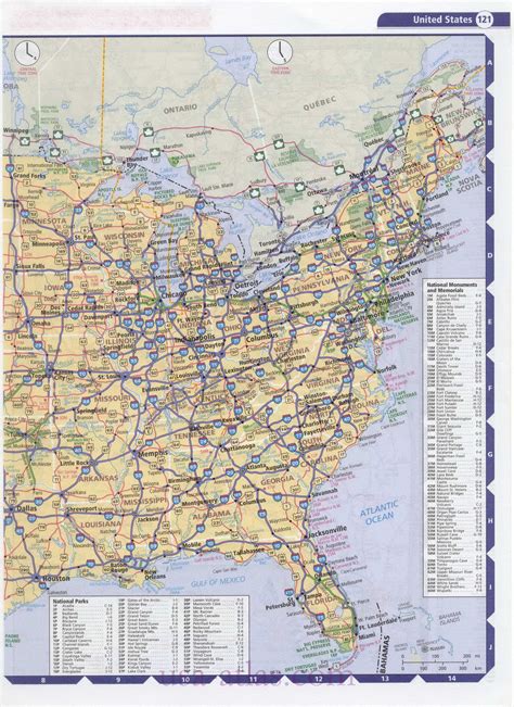 Us Road Map Printable