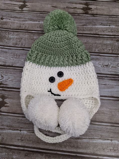 Best Selling Snowman Hat / Crochet Snowman Hat / Crochet Hat - Etsy